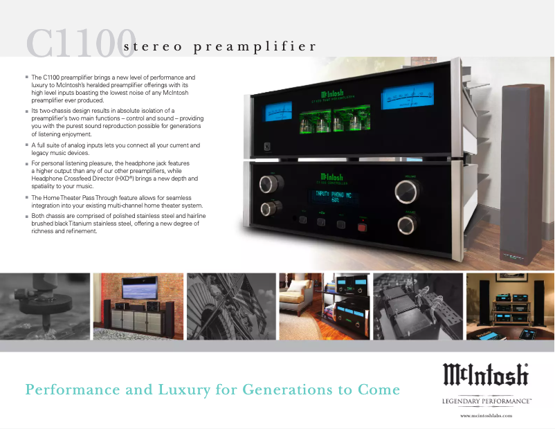 Page n°1 - Brochure McIntosh C1100C