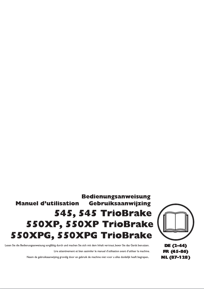 Image de la première page du manuel de l'appareil 550 XP G Mark II