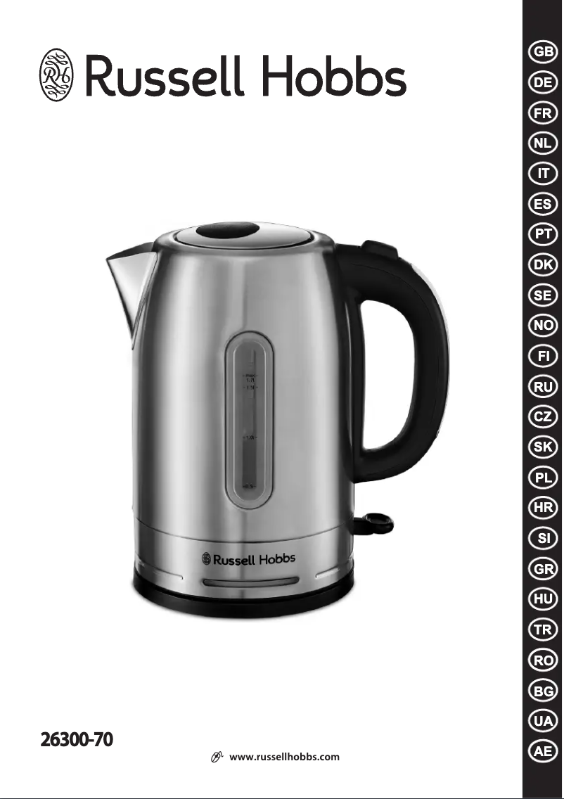 Page n°1 - Manuel utilisateur Russell Hobbs 26300