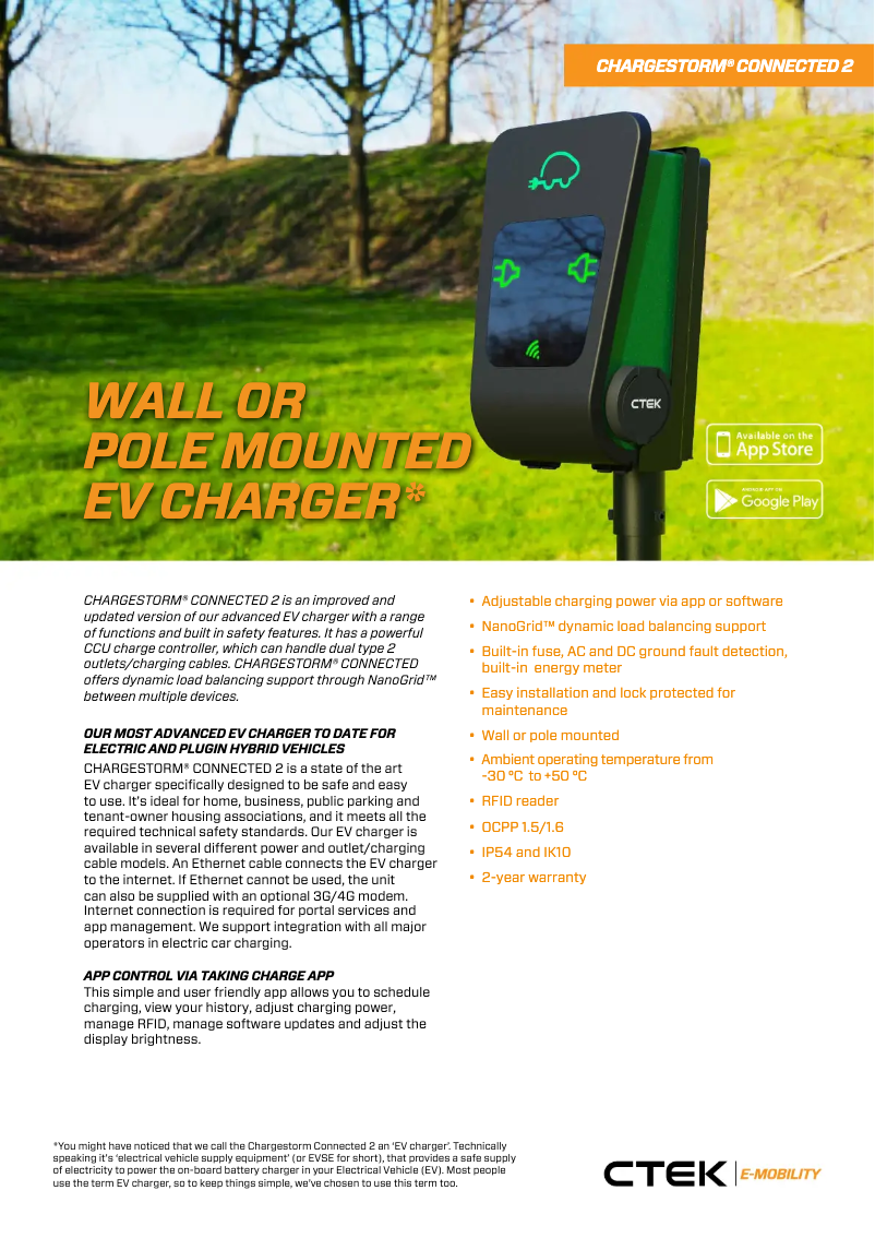 Image de la première page du manuel de l'appareil Chargestorm Connected 2