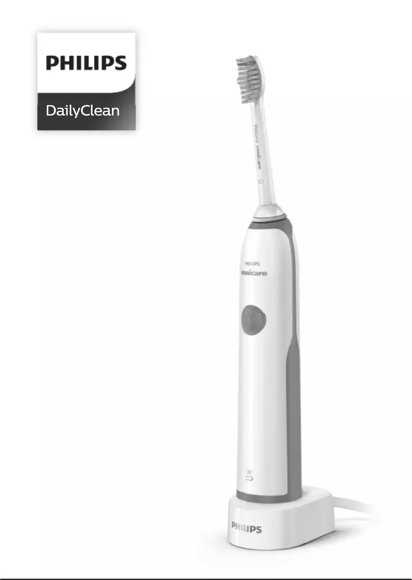 Page 1 de la notice Manuel utilisateur Philips Sonicare CleanCare HX3214