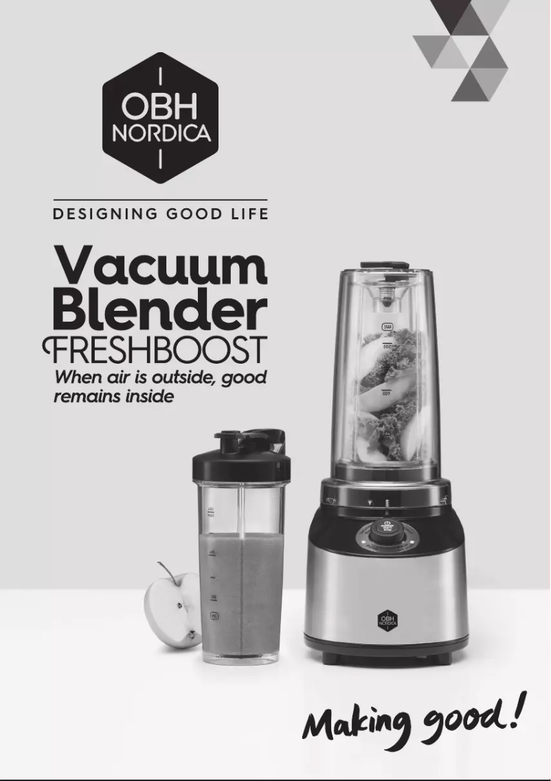 Page n°1 - Manuel utilisateur OBH Nordica Freshboost