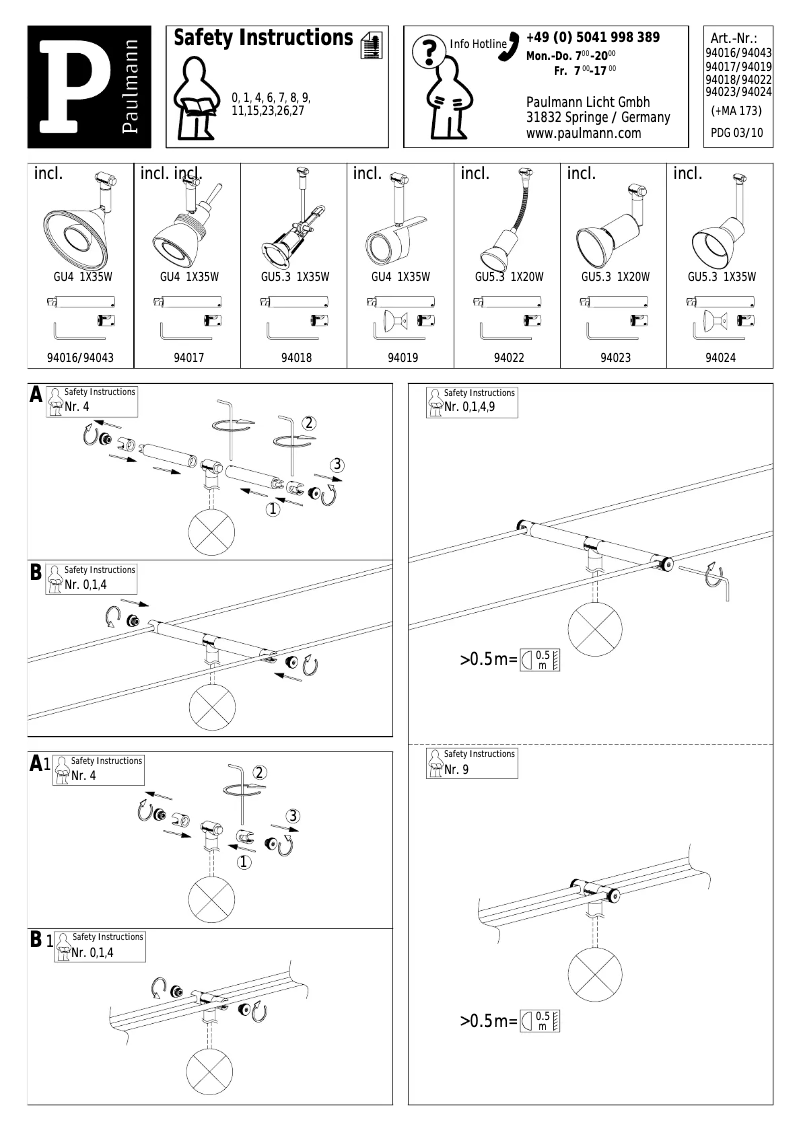 Image de la première page du manuel de l'appareil Tangens 940.18