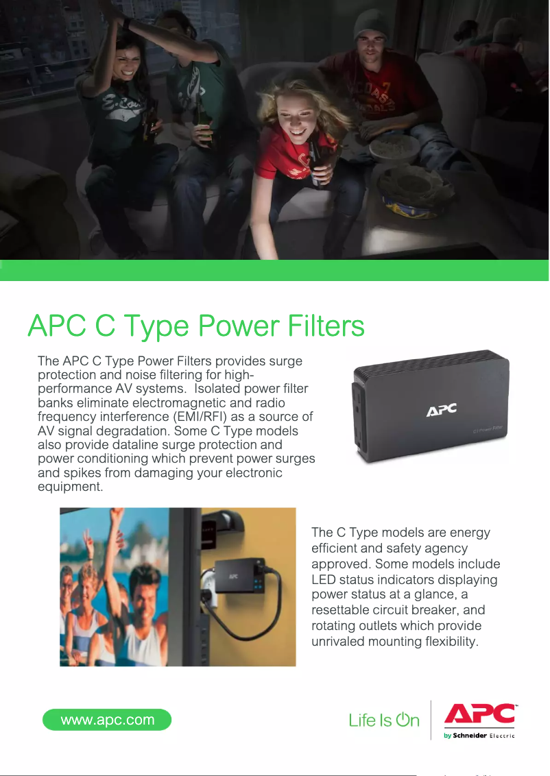 Page 1 de la notice Brochure APC C2