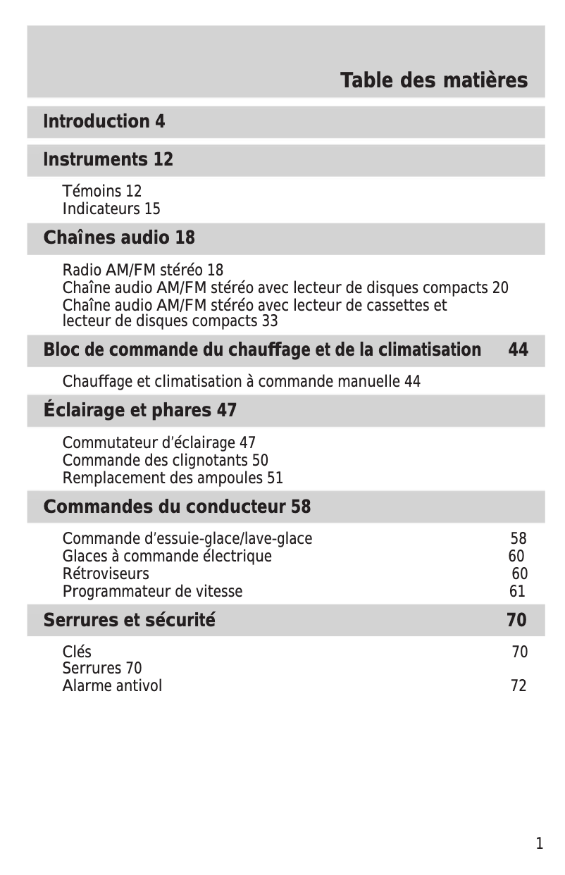 Image de la première page du manuel de l'appareil Ranger (2003)