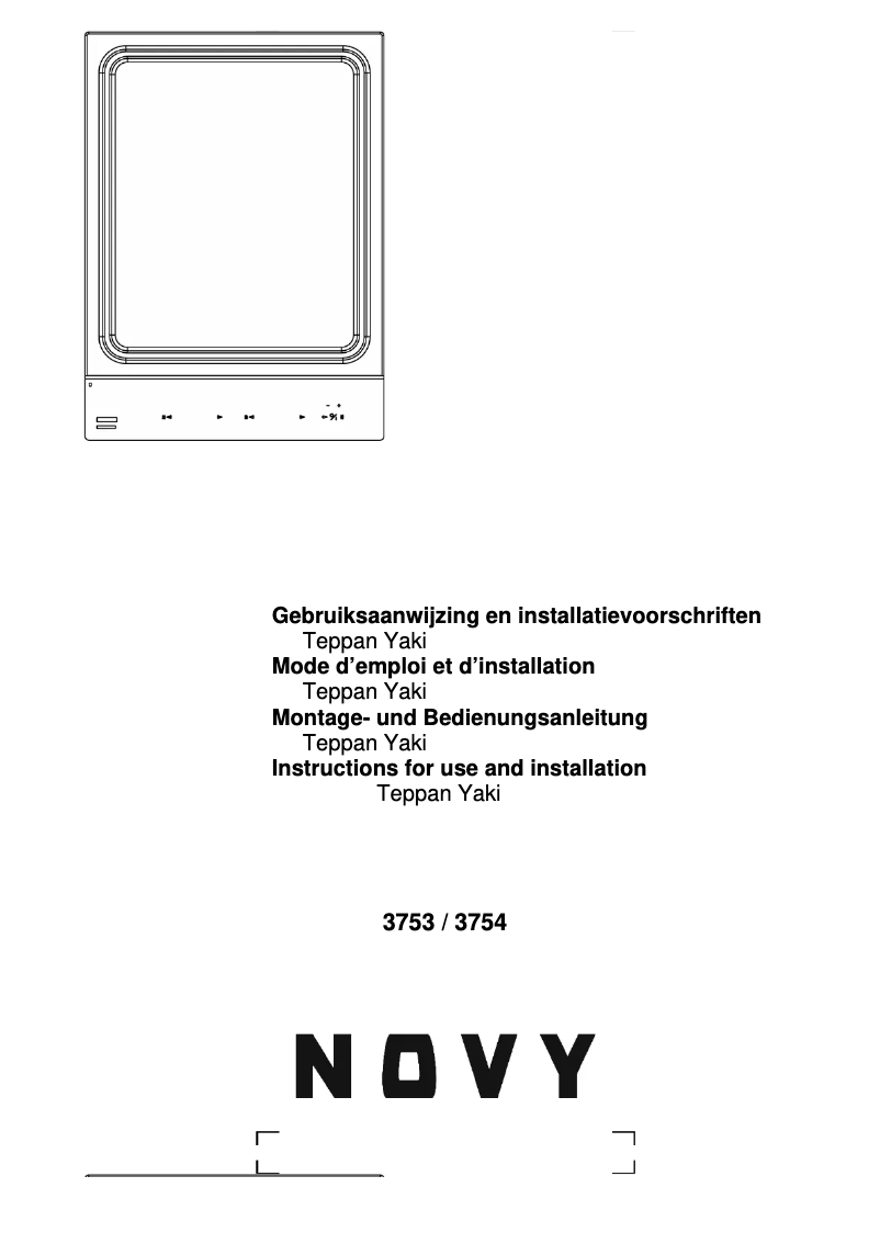 Image de la première page du manuel de l'appareil Domino 3754