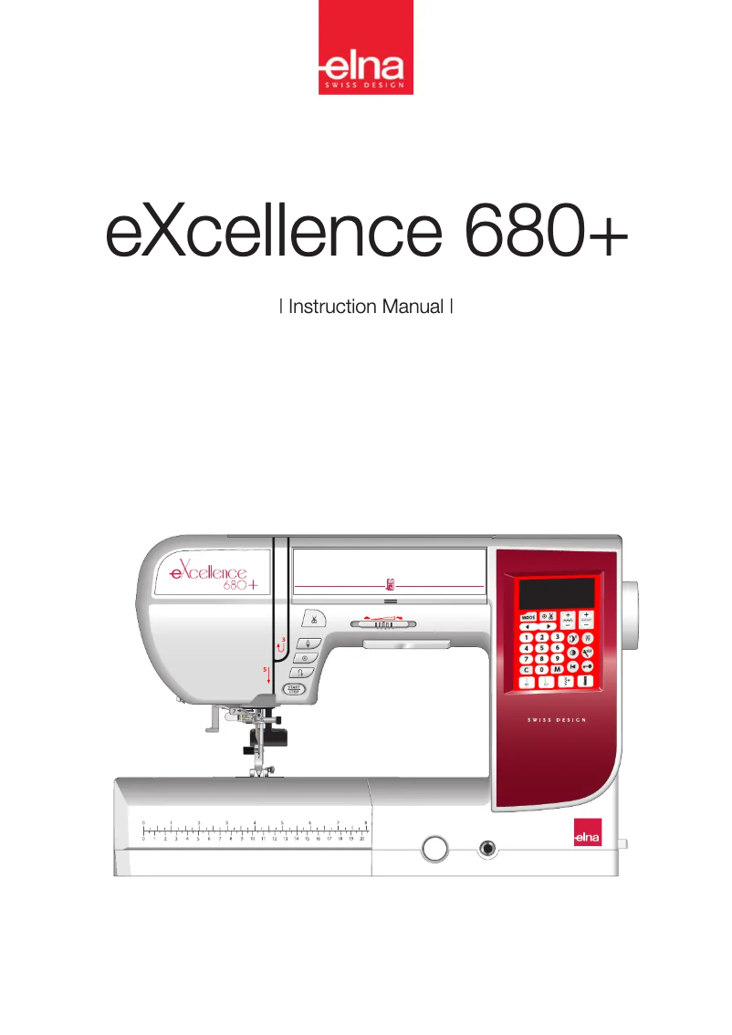 Page n°1 - Manuel utilisateur Elna eXcellence 680+