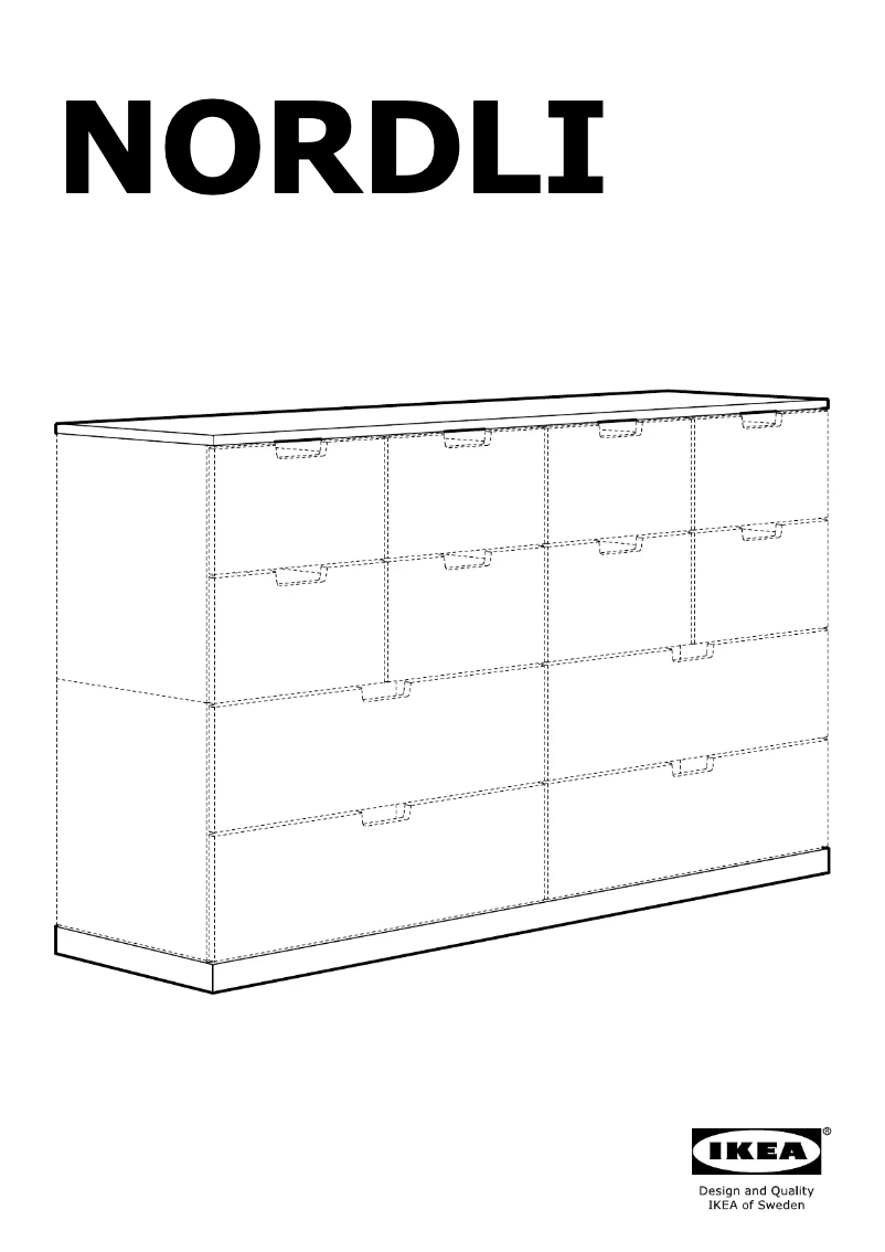 Page 1 de la notice Manuel utilisateur Ikea NORDLI 103.834.80