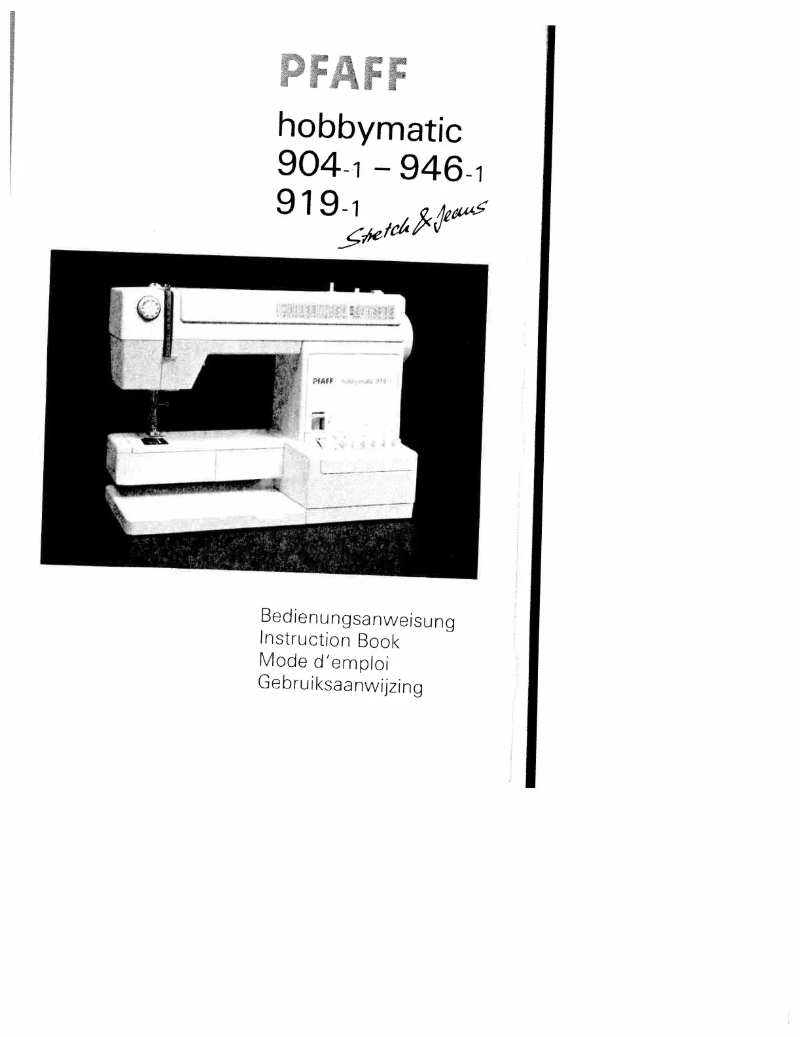 Image de la première page du manuel de l'appareil hobbymatic 946