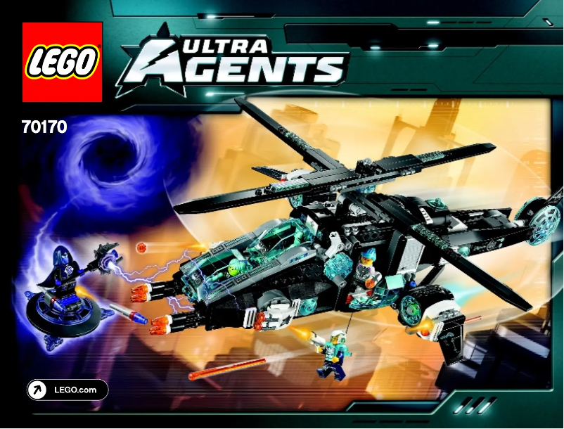 Page 1 de la notice Manuel utilisateur Lego Ultra Agents 70170