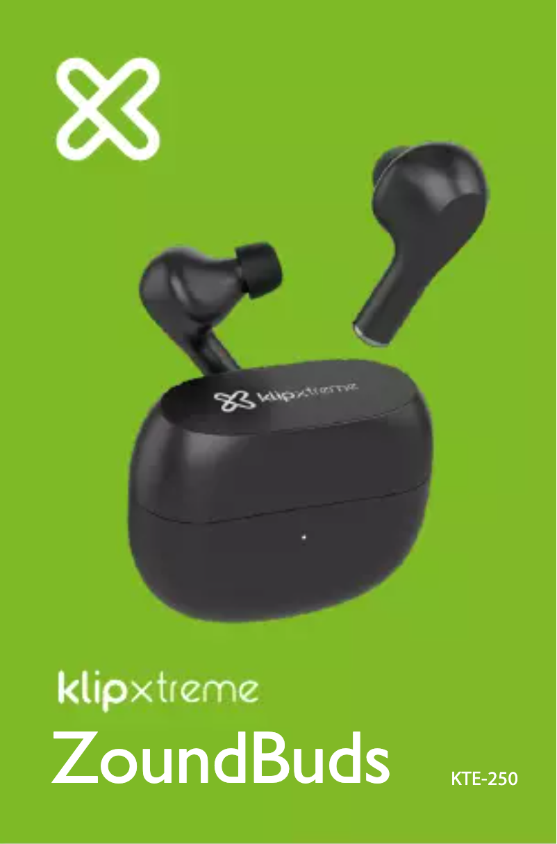 Página 1 del manual Manual de usuario Klip Xtreme ZoundBuds KTE-250