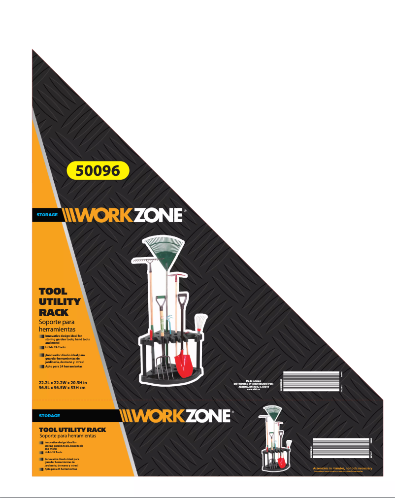 Image de la première page du manuel de l'appareil Tool Utility Rack 17180912