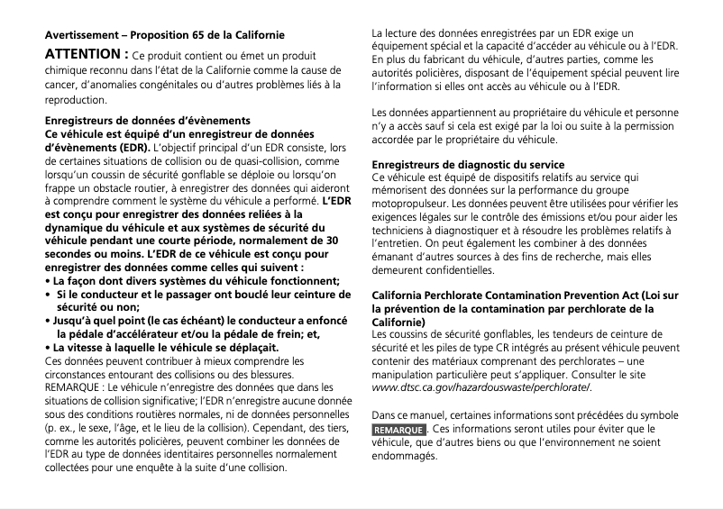 Page 1 de la notice Manuel utilisateur Acura RDX (2016)