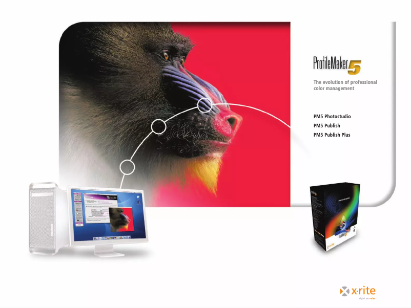 Page n°1 - Manuel utilisateur X-Rite ProfileMaker5 Publish & i1 Bundle