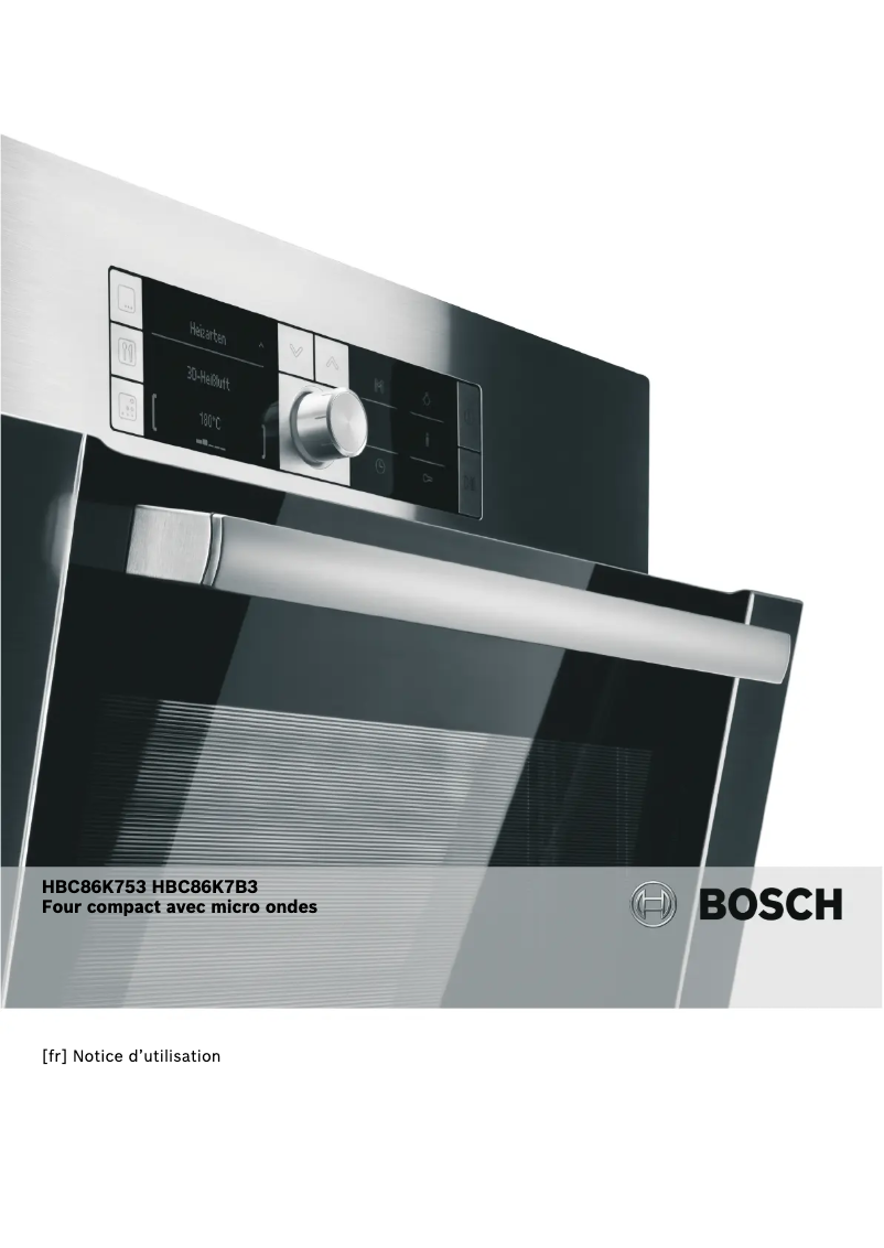 Page 1 de la notice Manuel utilisateur Bosch HBC86K753