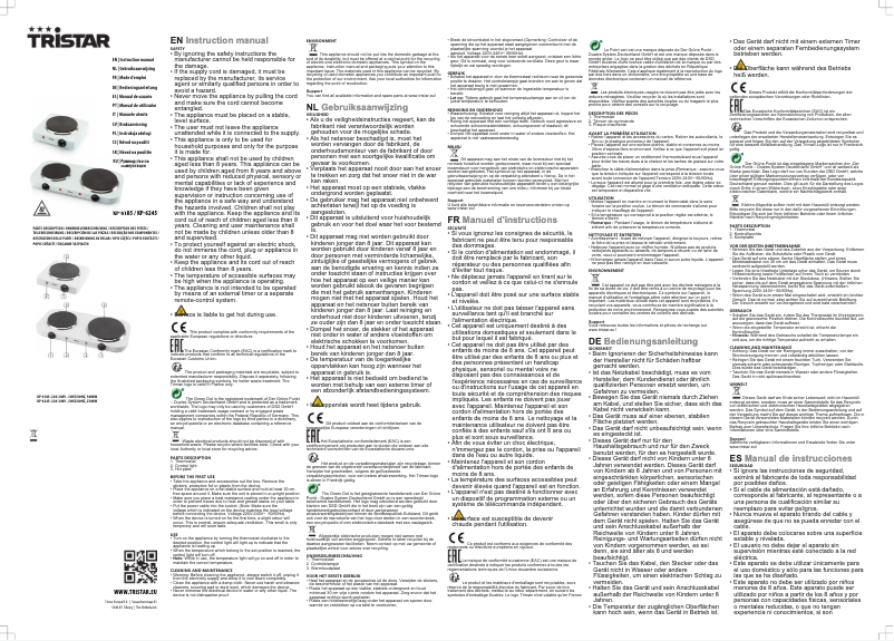 Página 1 del manual Manual de usuario TriStar KP-6245