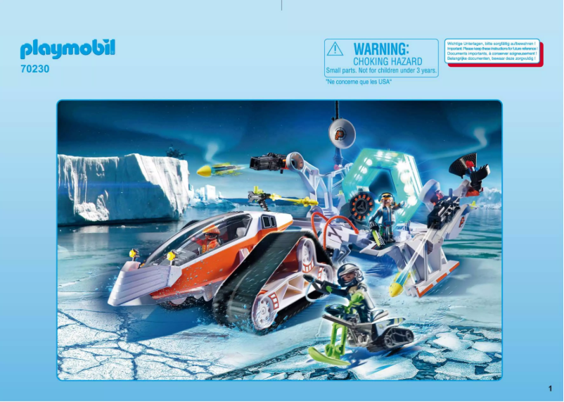 Page n°1 - Manuel utilisateur Playmobil 70230