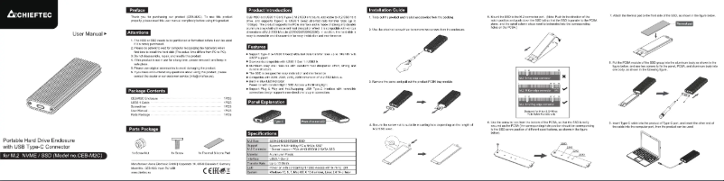 Imagen de la primera página del manual del dispositivo CEB-M2C