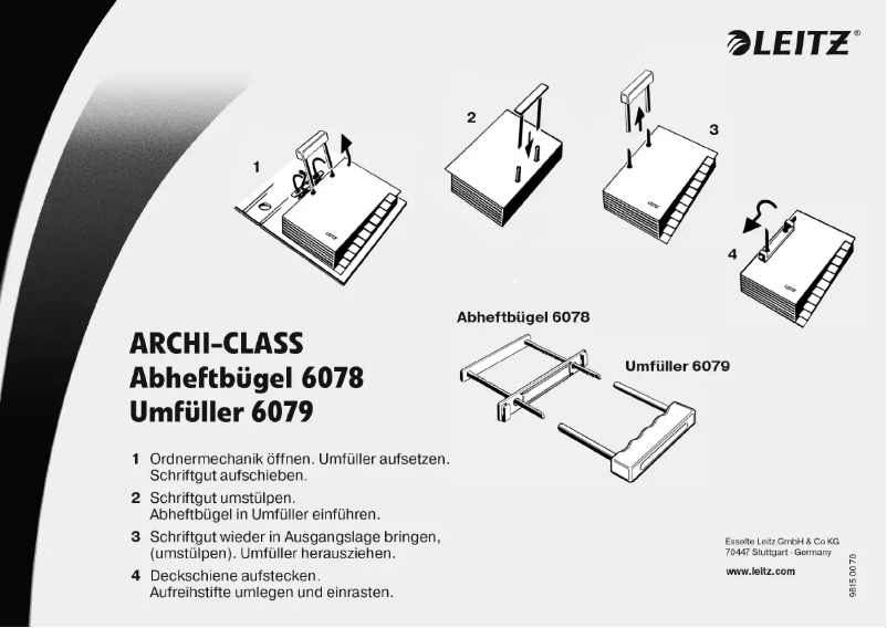 Page n°1 - Manuel utilisateur Leitz 60780003