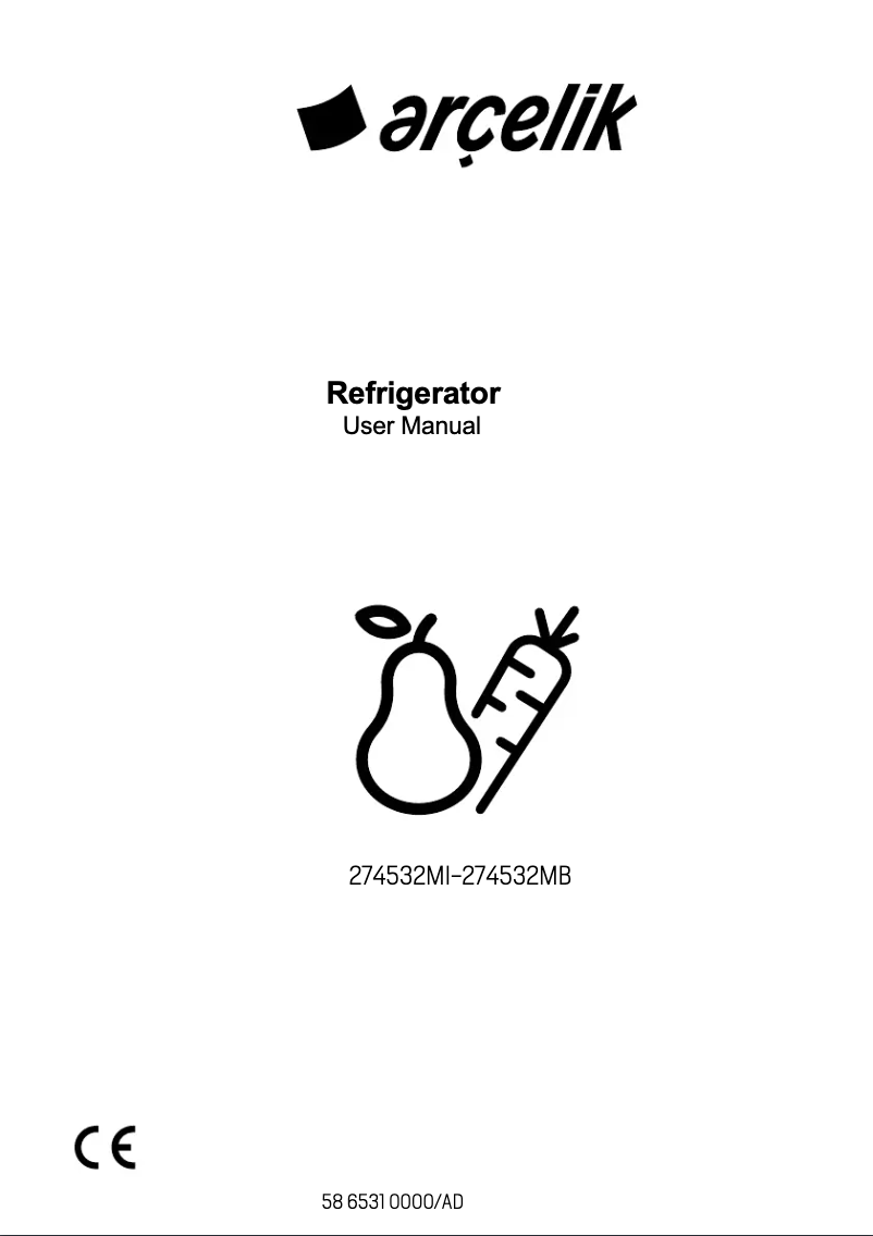 Page n°1 - Manuel utilisateur Arçelik 274532 MB