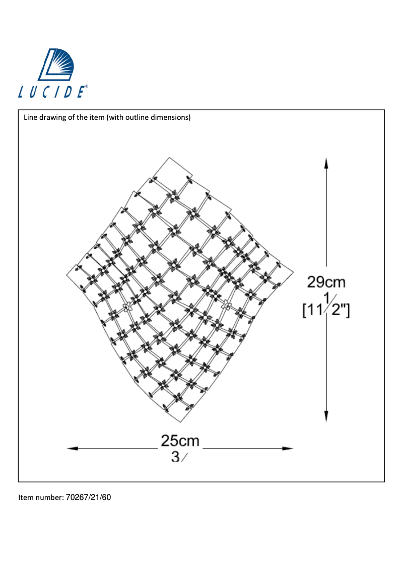 Page 1 de la notice Manuel utilisateur Lucide Cristo 70267/21/60