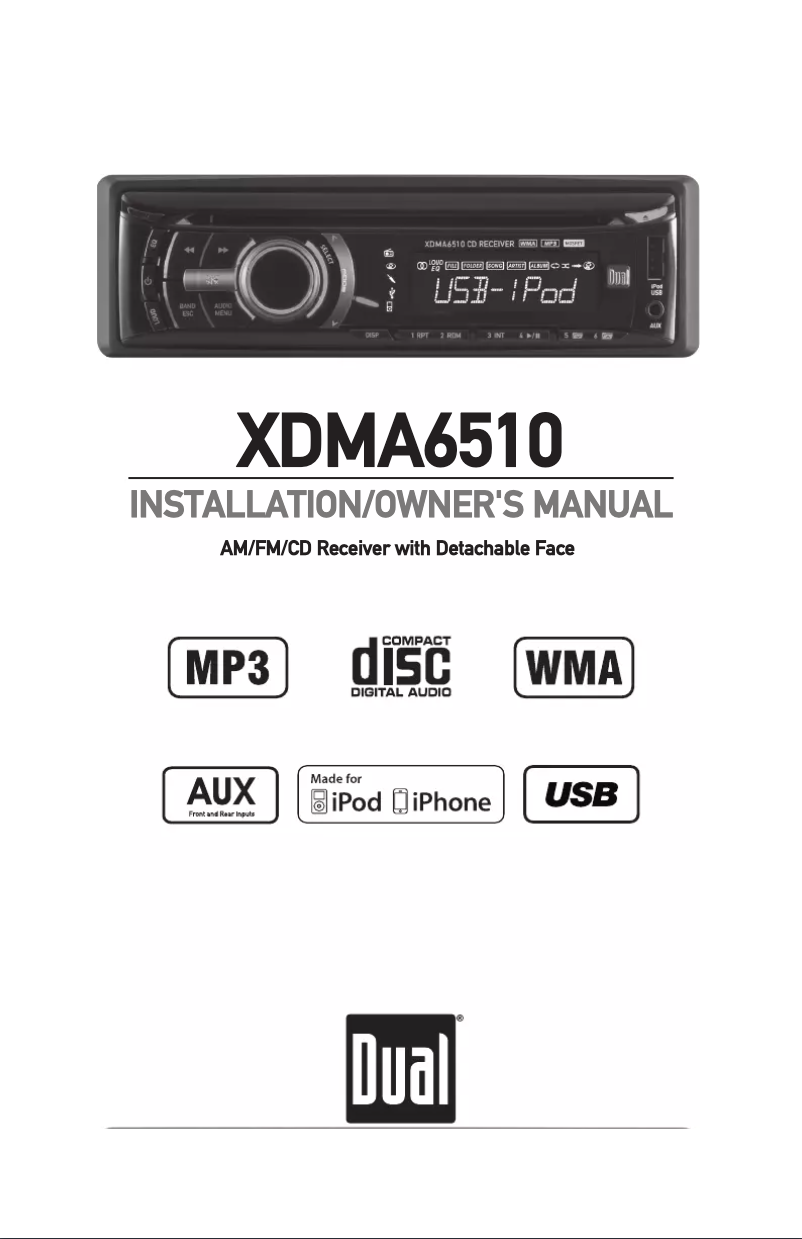 Page n°1 - Manuel utilisateur Dual XDMA6510