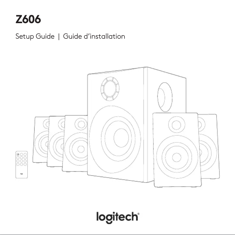Page 1 de la notice Manuel utilisateur Logitech Z606