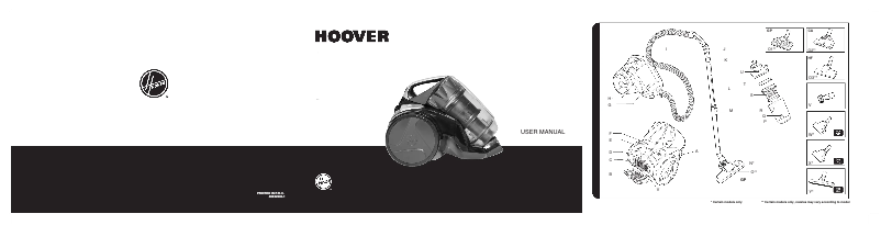 Page 1 of the manual User Manual Hoover OP40IC