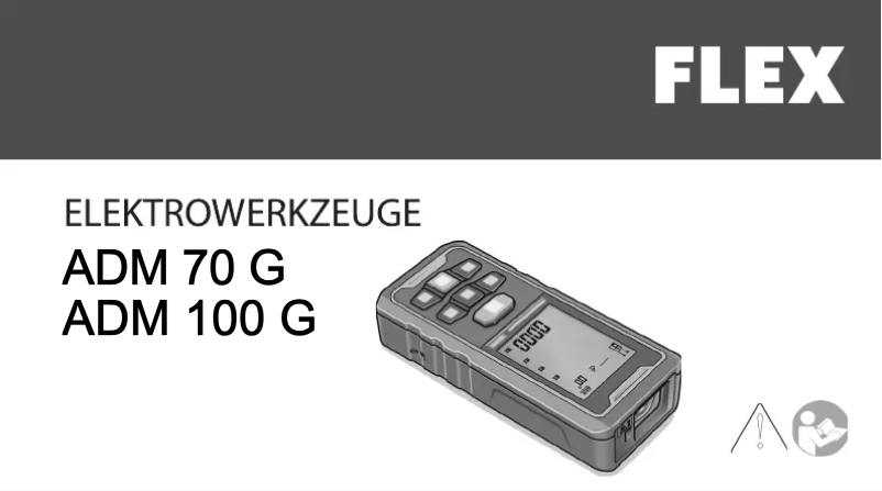 Página 1 del manual Manual de usuario Flex ADM 100 G