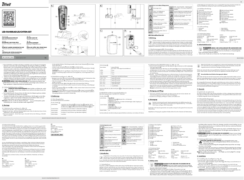 Página 1 del manual Manual de usuario Crivit LR-3B-C
