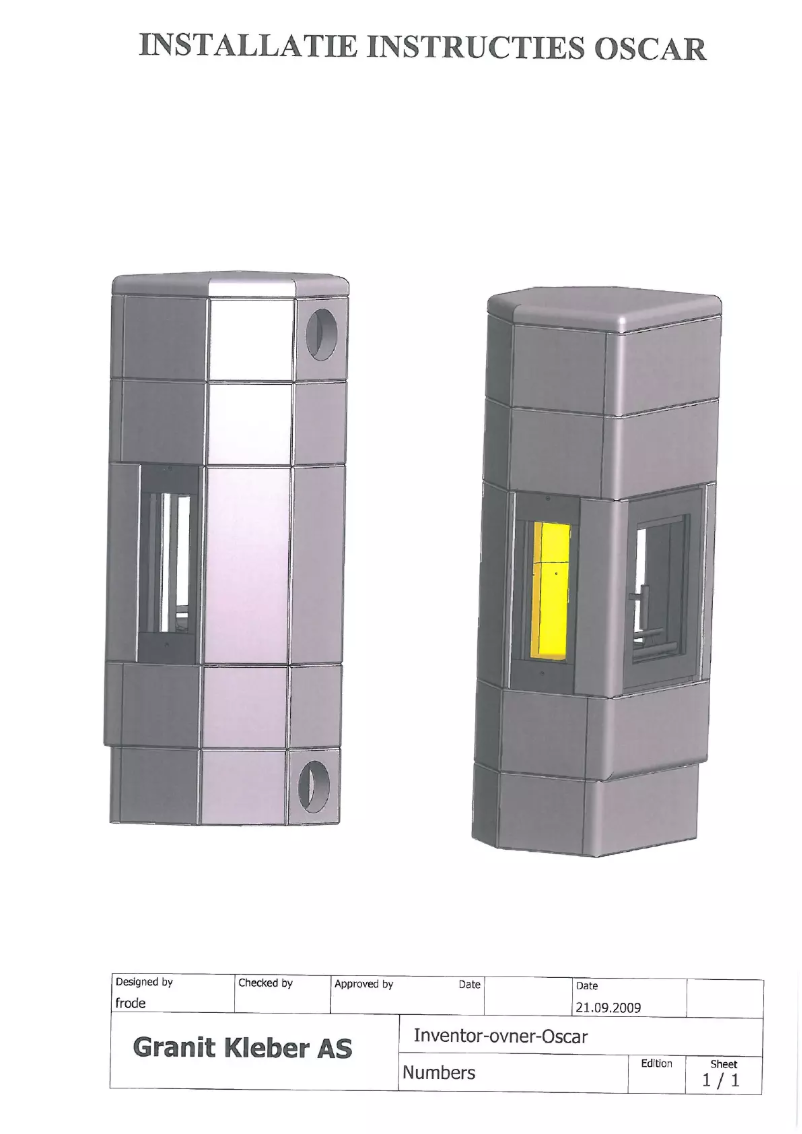 Page n°1 - Manuel utilisateur Norsk Kleber Oscar 3