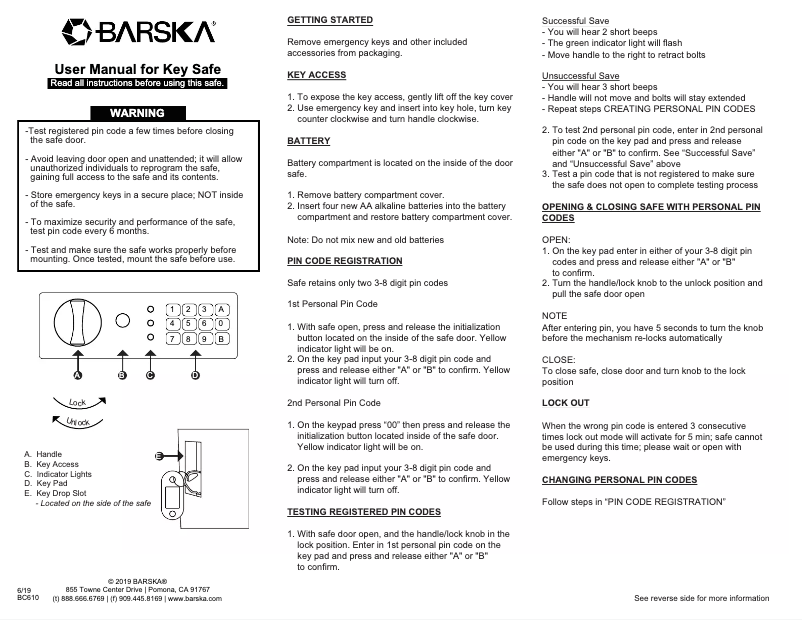 Página 1 del manual Manual de usuario Barska AX13368