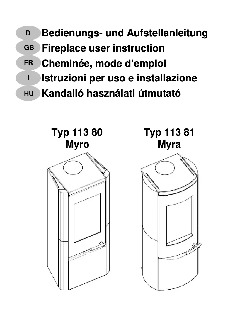 Page 1 de la notice Manuel utilisateur Wamsler Myra