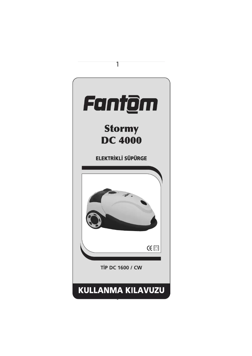 Page 1 de la notice Manuel utilisateur Fantom Stormy DC 4000