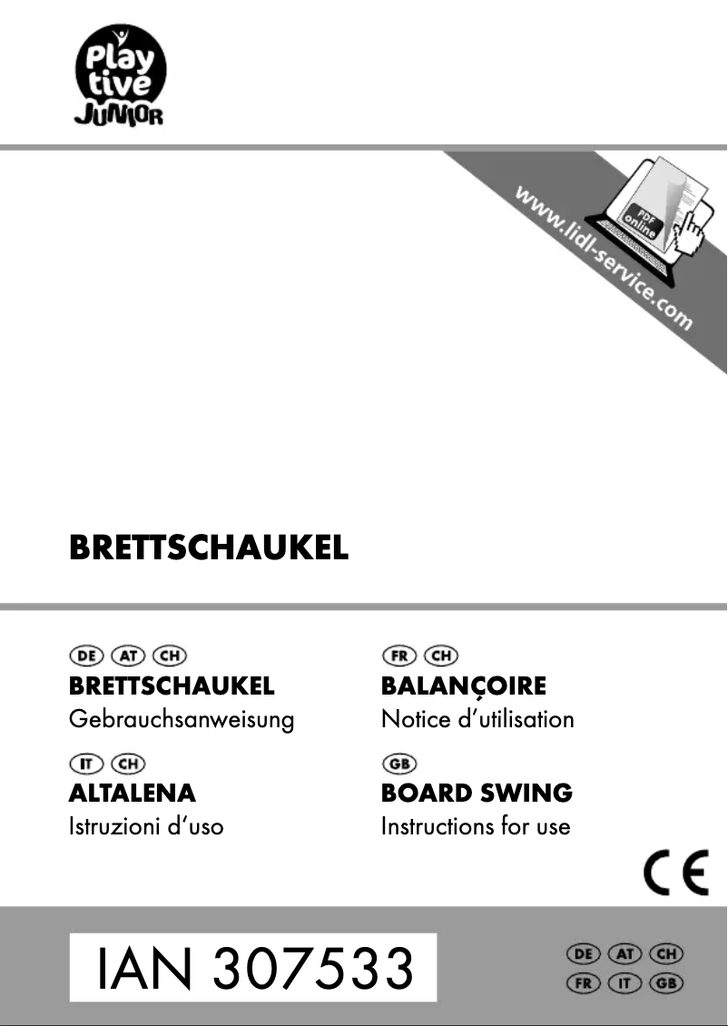 Page 1 de la notice Manuel utilisateur Playtive IAN 307533