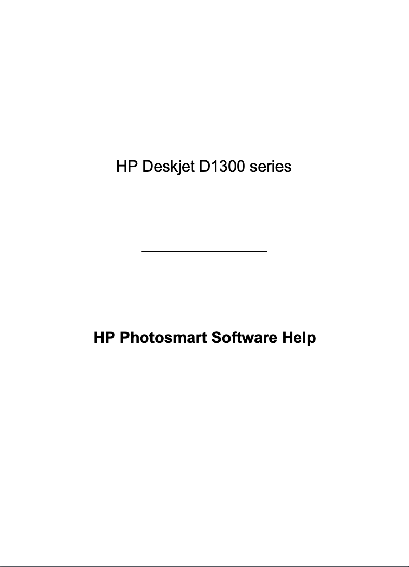 Page 1 de la notice Manuel utilisateur HP Deskjet D1341