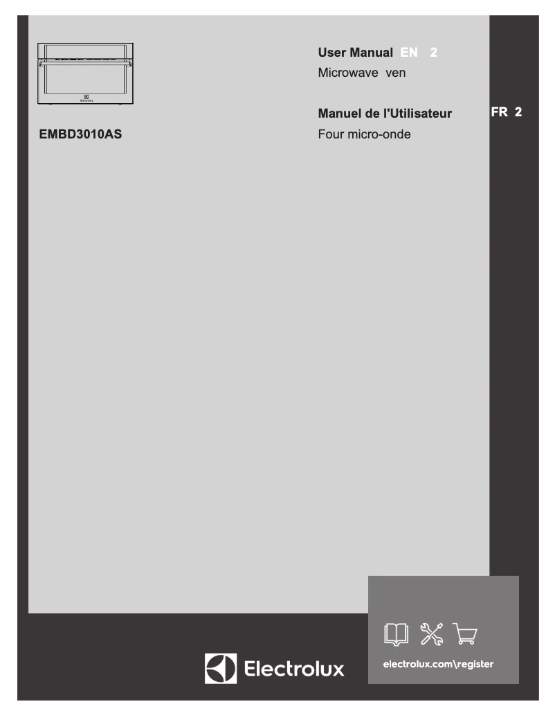Page 1 de la notice Manuel utilisateur Electrolux EMBD3010AS