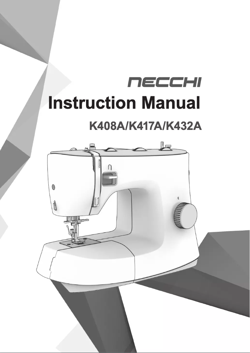 Page n°1 - Manuel utilisateur Necchi K408A