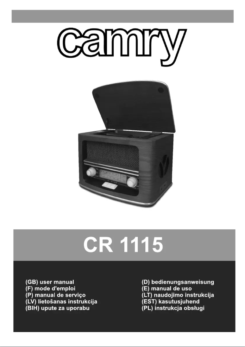 Página 1 del manual Manual de usuario Adler CR 1115