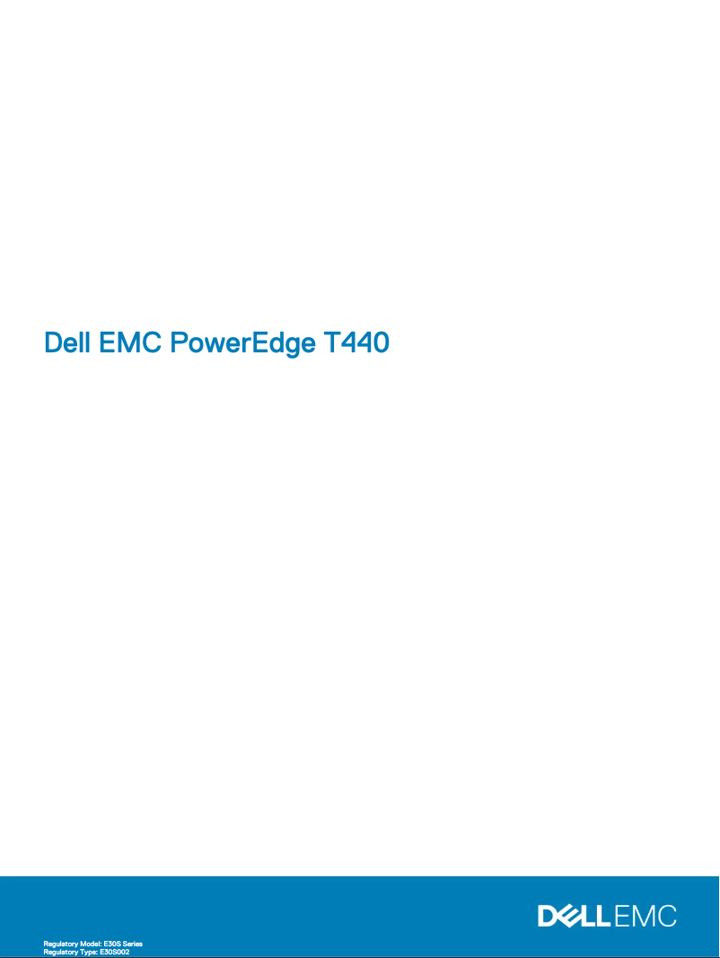 Image de la première page du manuel de l'appareil EMC PowerEdge T440