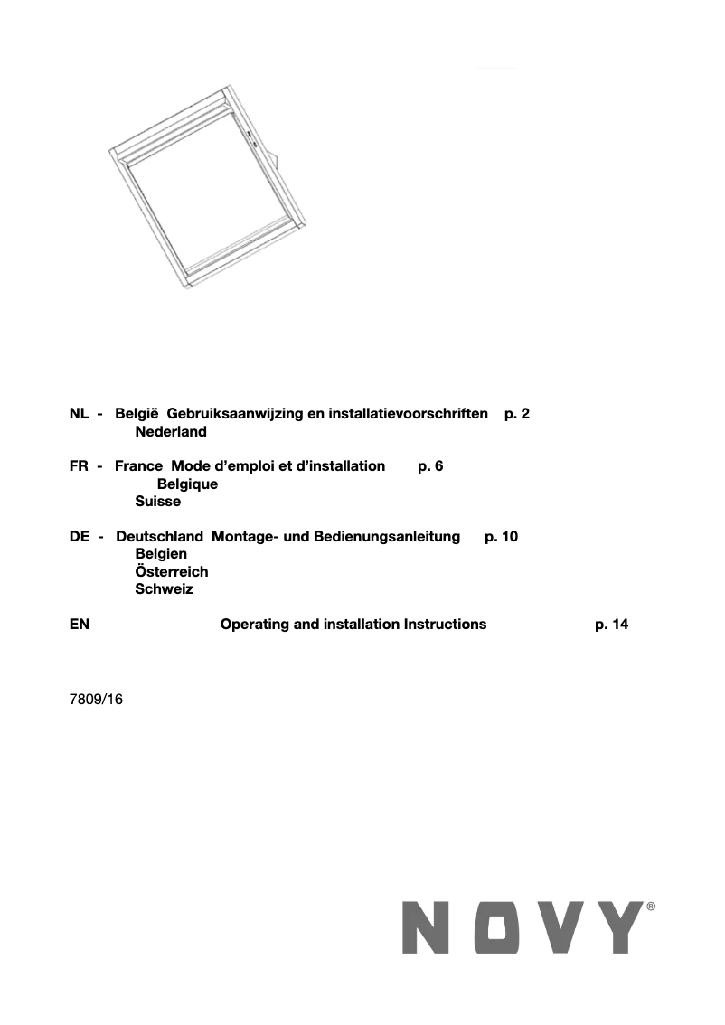 Page n°1 - Manuel utilisateur Novy Head'Line 7809