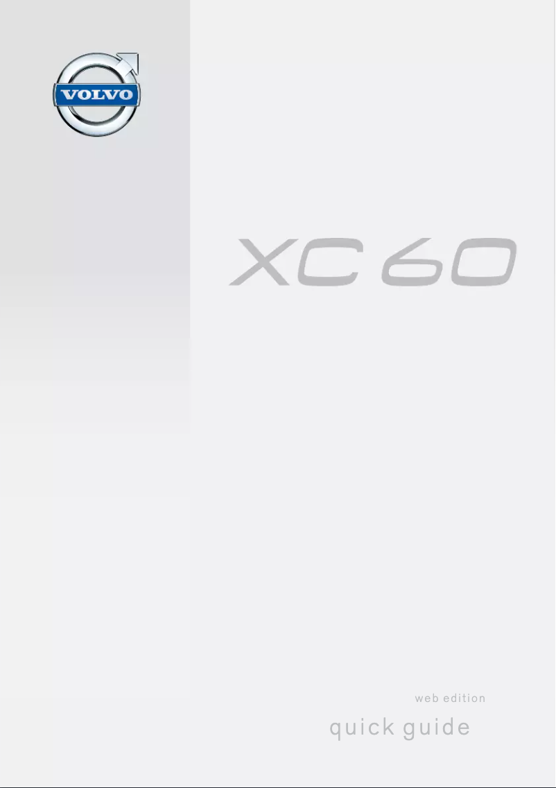 Image de la première page du manuel de l'appareil XC60 (2105)