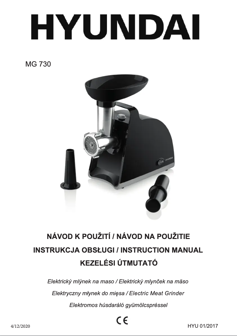Page 1 de la notice Manuel utilisateur Hyundai MG 730