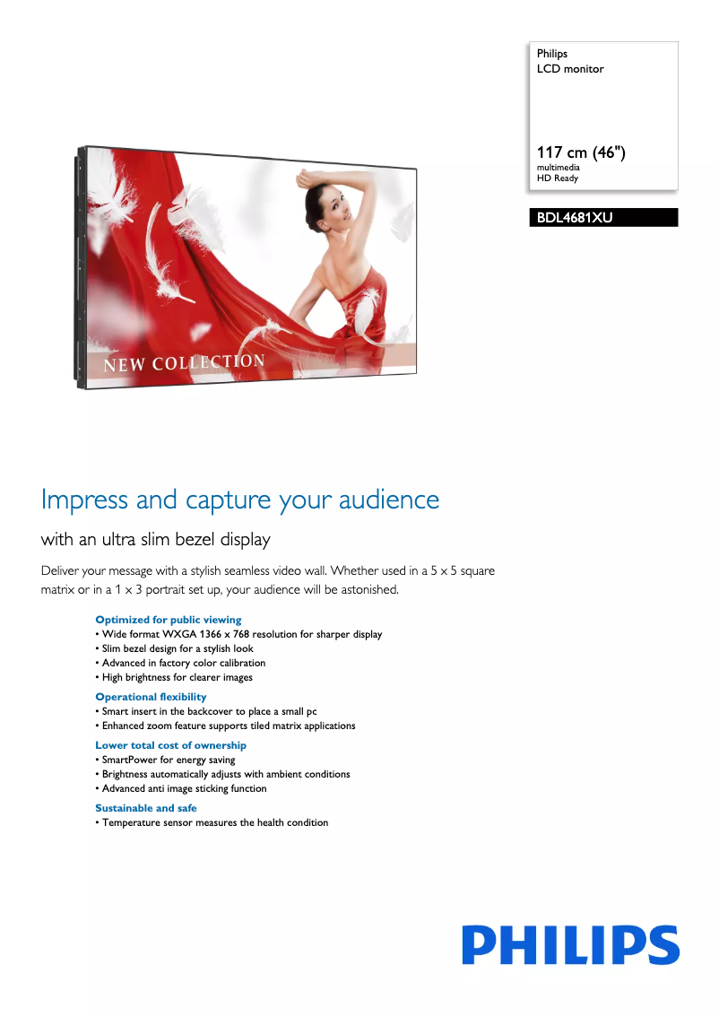 Image de la première page du manuel de l'appareil BDL4681XU