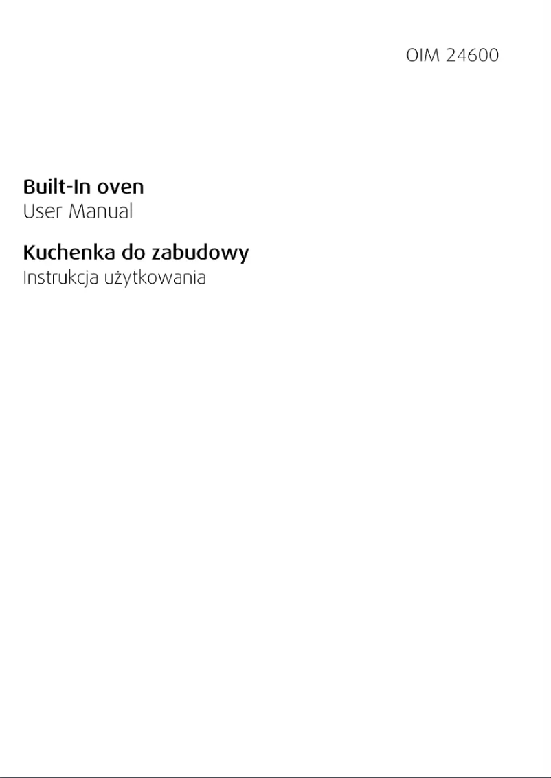 Page 1 de la notice Manuel utilisateur Beko OIM 24600 B