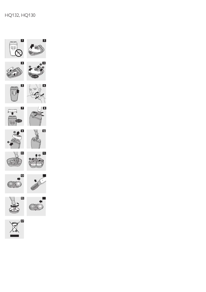 Página 1 del manual Manual de usuario Philips HQ130