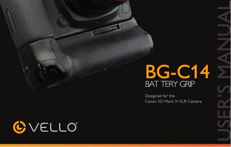 Page 1 de la notice Manuel utilisateur Vello BG-C14