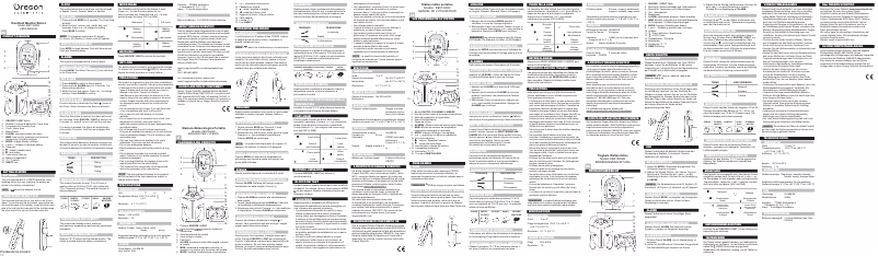 Page 1 de la notice Manuel utilisateur Oregon Scientific EB313HG