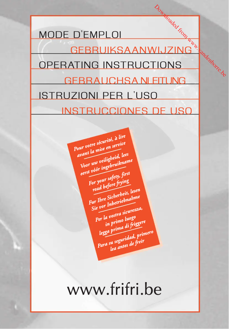 Page 1 de la notice Manuel utilisateur Frifri 1998