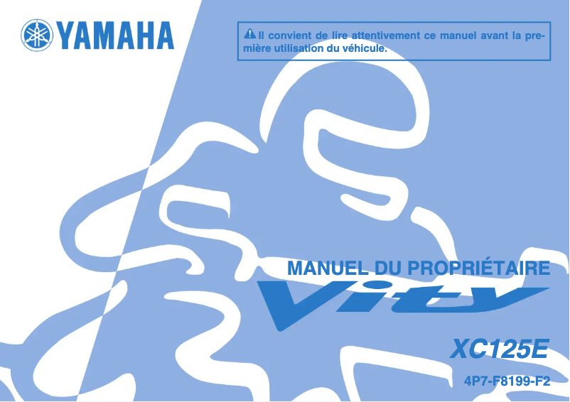 Page 1 de la notice Manuel utilisateur Yamaha Vity 125 (2010)